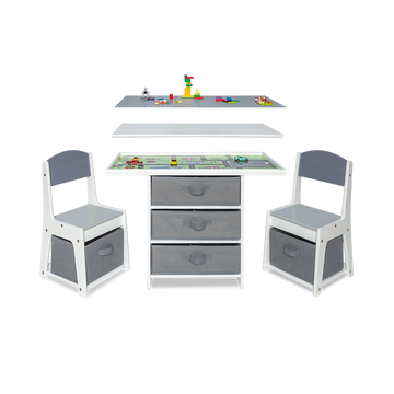 Play with Play Milliard Table Kids Storage | Table Bedding 3-in-1